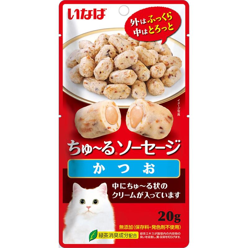 ［いなばペットフード］いなば ちゅ～るソーセージ かつお 20g
