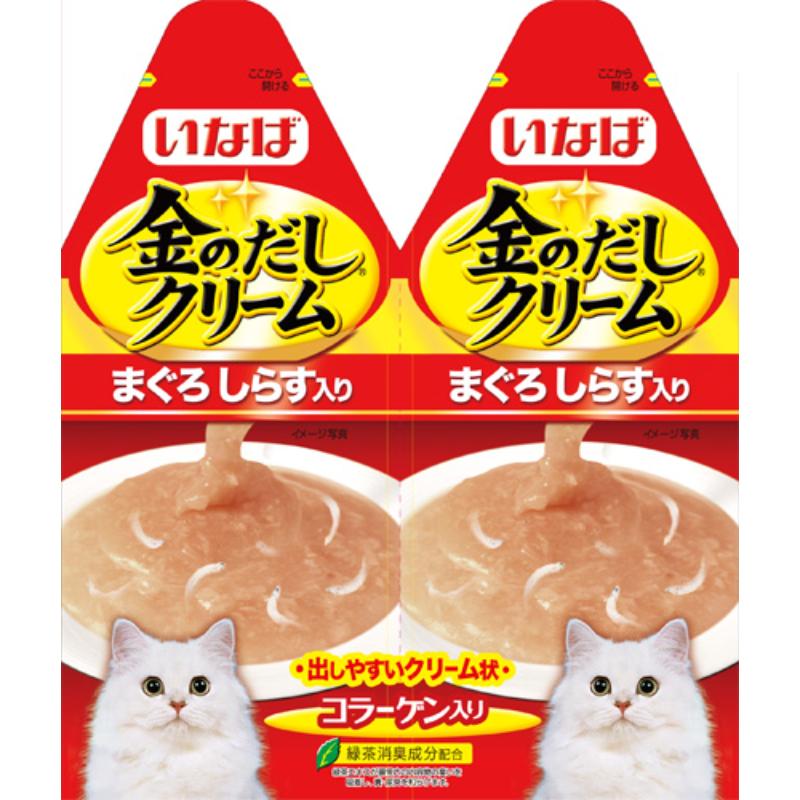 ［いなばペットフード］金のだしクリーム まぐろ しらす入り 60g (30g×2) IC-81