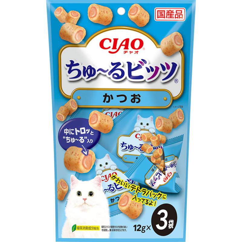 ［いなばペットフード］CIAO ちゅ～るビッツ かつお【メーカーフェア10】