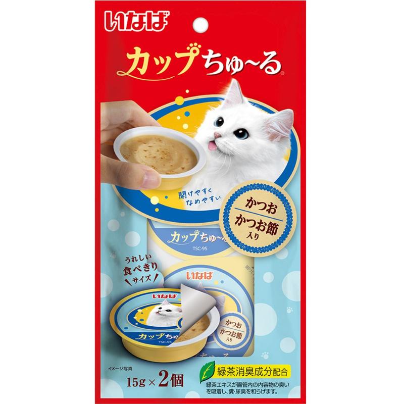 ［いなばペットフード］いなば カップちゅ～る かつお かつお節入り 15g×2個