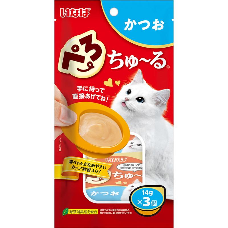 ［いなばペットフード］いなば ぺろちゅ～る かつお 14g×3個