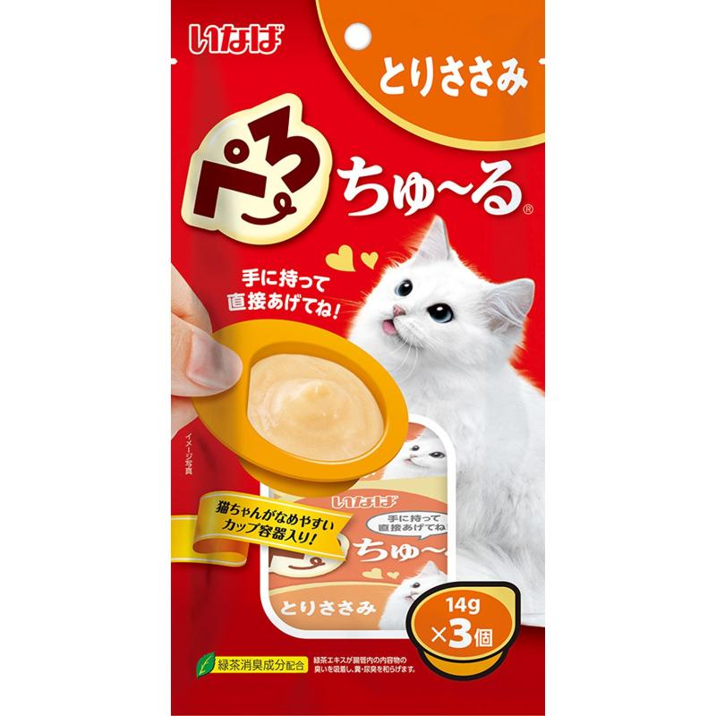 ［いなばペットフード］いなば ぺろちゅ～る とりささみ 14g×3個