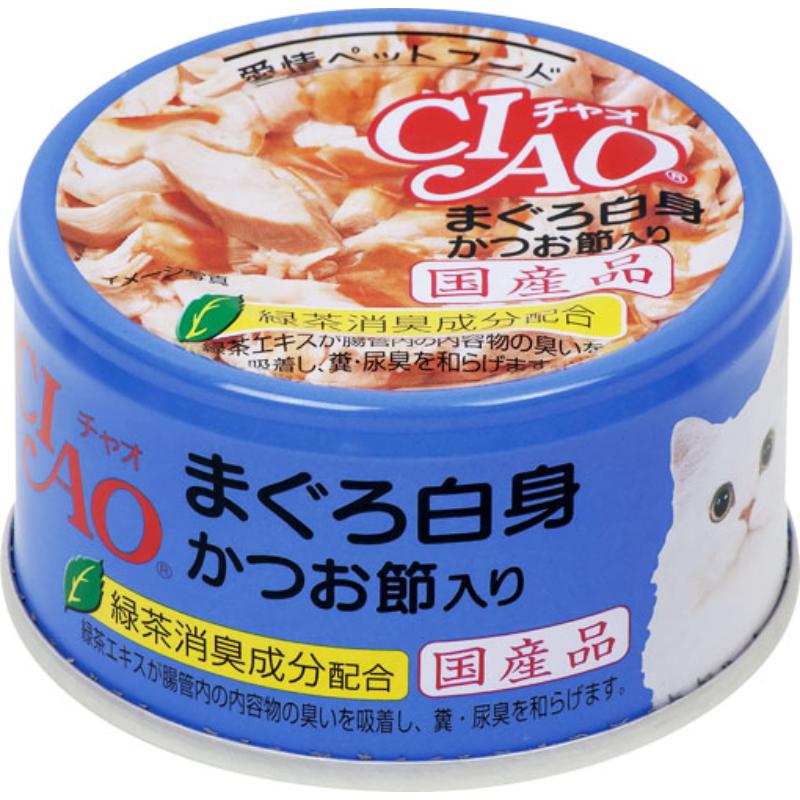 ［いなばペットフード］CIAO まぐろ白身 かつお節入り 85g A-85【メーカーフェア10】
