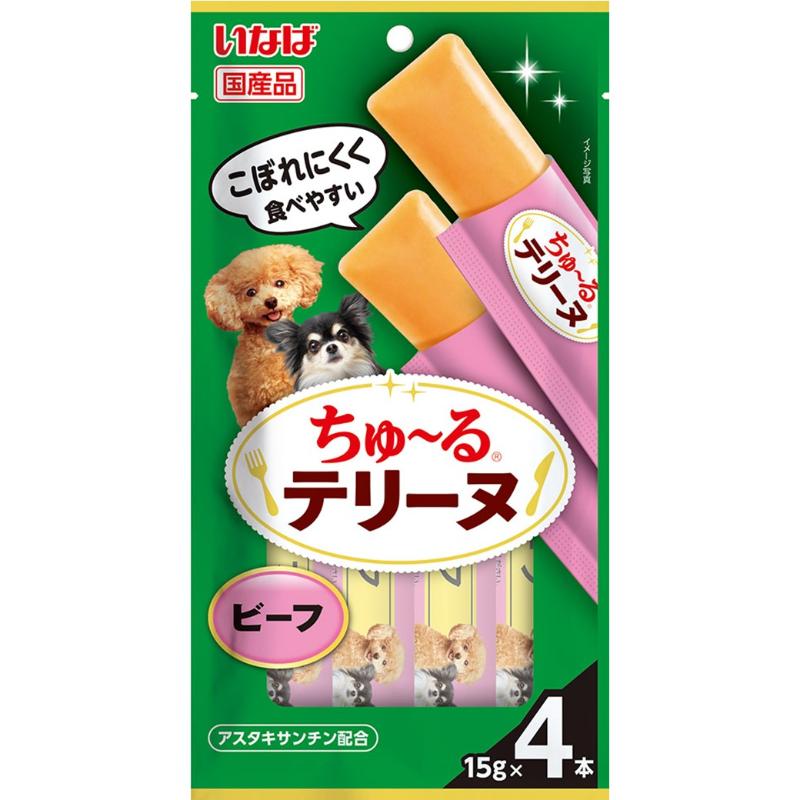 ［いなばペットフード］ちゅ～るテリーヌ ビーフ 15g×4本【イチオシ】