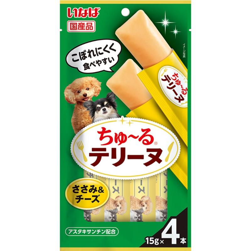 ［いなばペットフード］いなば ちゅ～るテリーヌ ささみ＆チーズ 15g×4本【イチオシ】【メーカーフェア10】