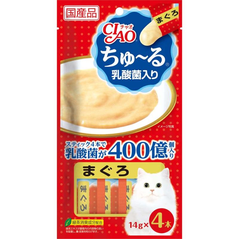 ［いなばペットフード］CIAO ちゅ～る 乳酸菌入り まぐろ 14g×4本 SC-231【メーカーフェア10】