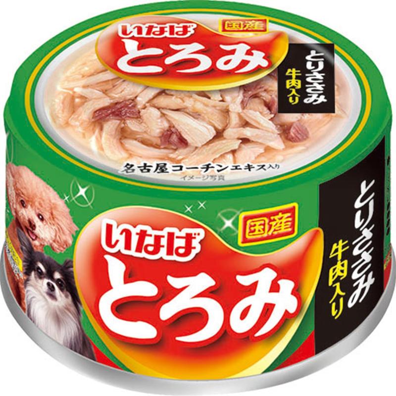 ［いなばペットフード(直送)］いなば とろみ とりささみ 牛肉入り 80g D-71 ※メーカー直送 ※発注単位・最低発注数量(混載50ケース以上)にご注意下さい【メーカーフェア5】