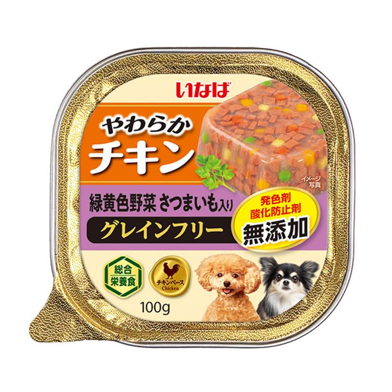 ［いなばペットフード］いなば やわらかチキン 緑黄色野菜 さつまいも入り 100g