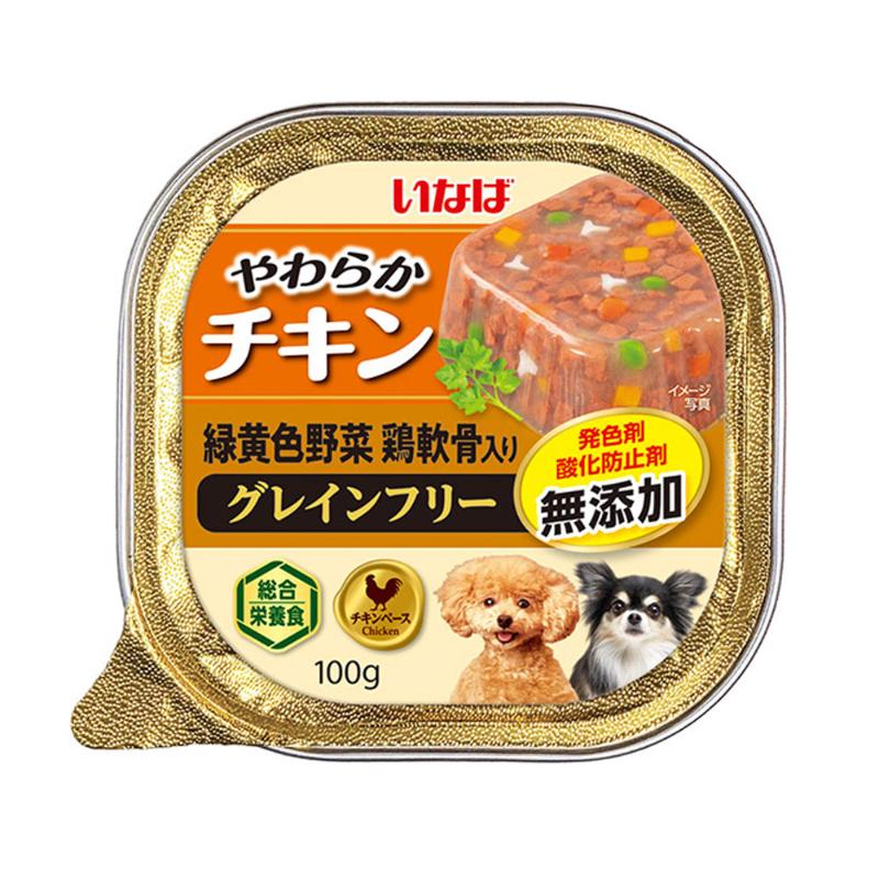 ［いなばペットフード］いなば やわらかチキン 緑黄色野菜 鶏軟骨入り 100g