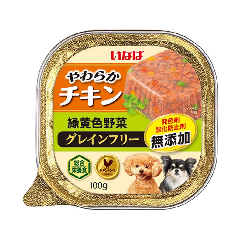 ［いなばペットフード］やわらかチキン 緑黄色野菜 100g