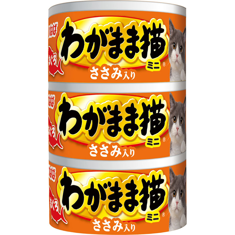 [いなばペットフード] いなば わがまま猫まぐろミニ ささみ入り まぐろ 60g×3缶 IM-293　【メーカーフェア】