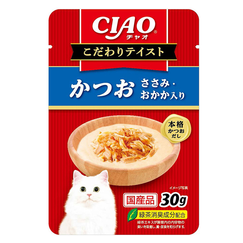 ［いなばペットフード］CIAO こだわりテイスト かつお ささみ・おかか入り 30g