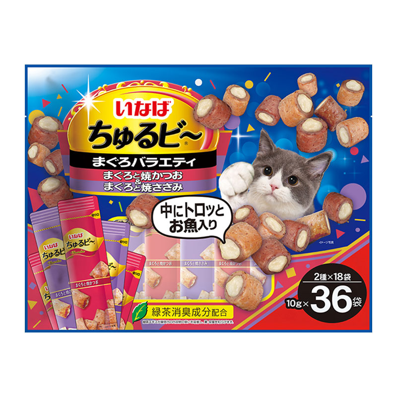 ［いなばペットフード］いなば ちゅるビ～ まぐろバラエティ 10g×36袋