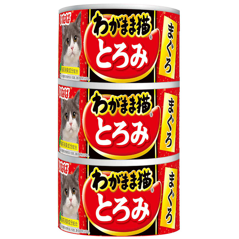 ［いなばペットフード］いなば わがまま猫とろみ まぐろ 140g×3缶　【メーカーフェア】