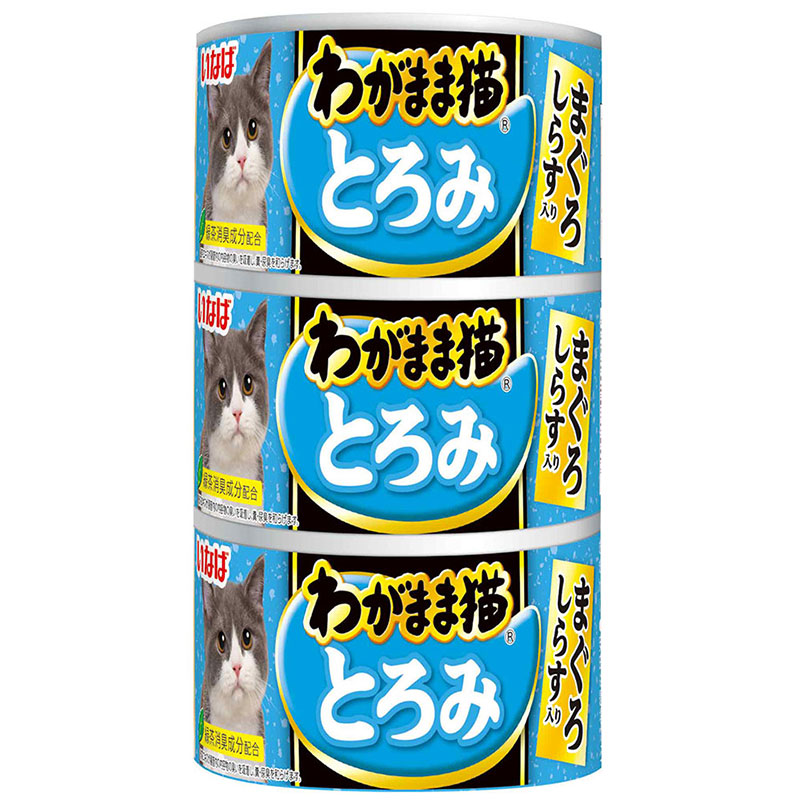 ［いなばペットフード］いなば わがまま猫とろみ まぐろしらす入り 140g×3缶　【メーカーフェア】