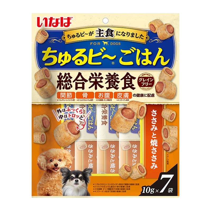 ［いなばペットフード］いなば ちゅるビ～ごはん ささみと焼ささみ 10g×7袋