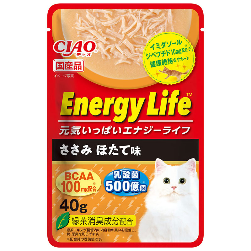 ［いなばペットフード］CIAO EnergyLife ささみ ほたて味 40g