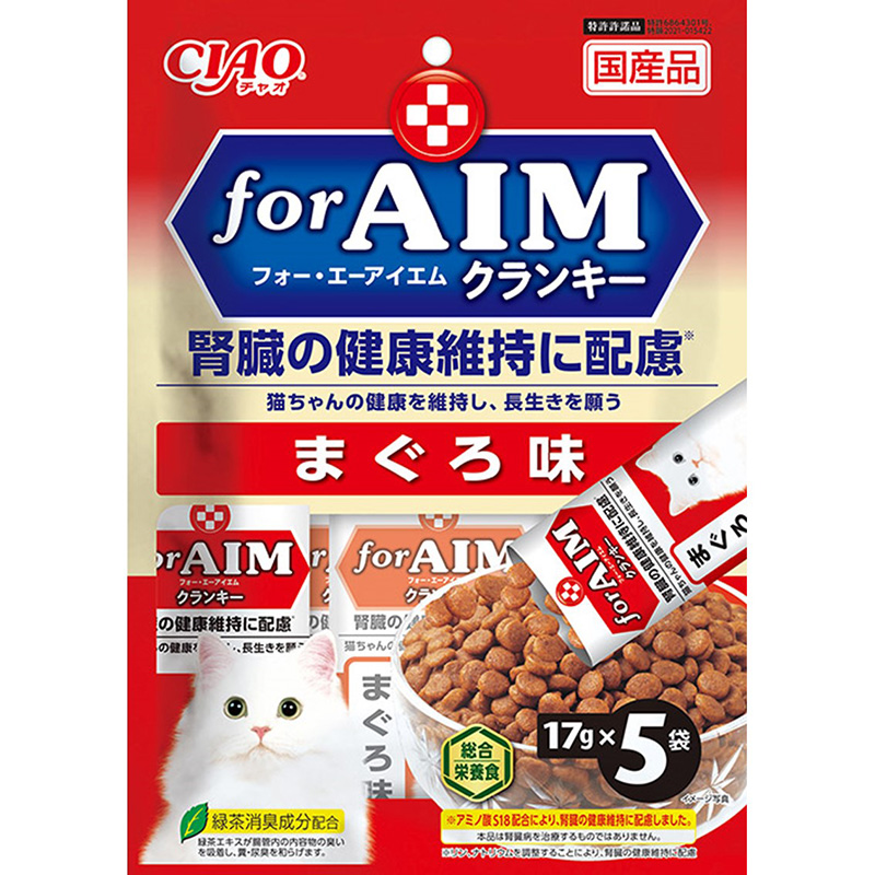[いなばペットフード] CIAO forAIMクランキー まぐろ味 17g×5袋