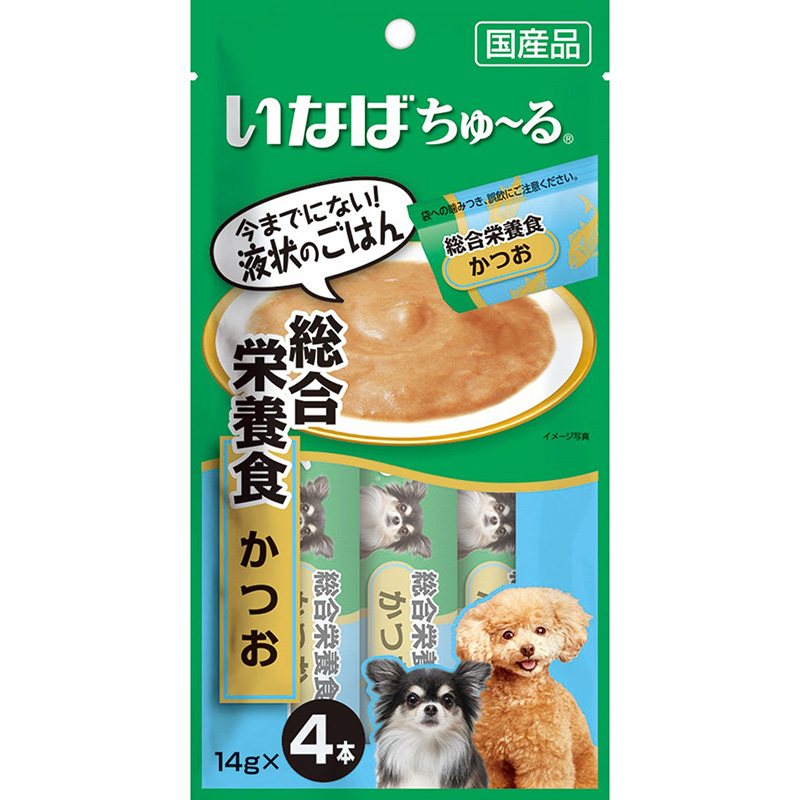 ［いなばペットフード］いなば ちゅ～る 総合栄養食 かつお 14g×4本