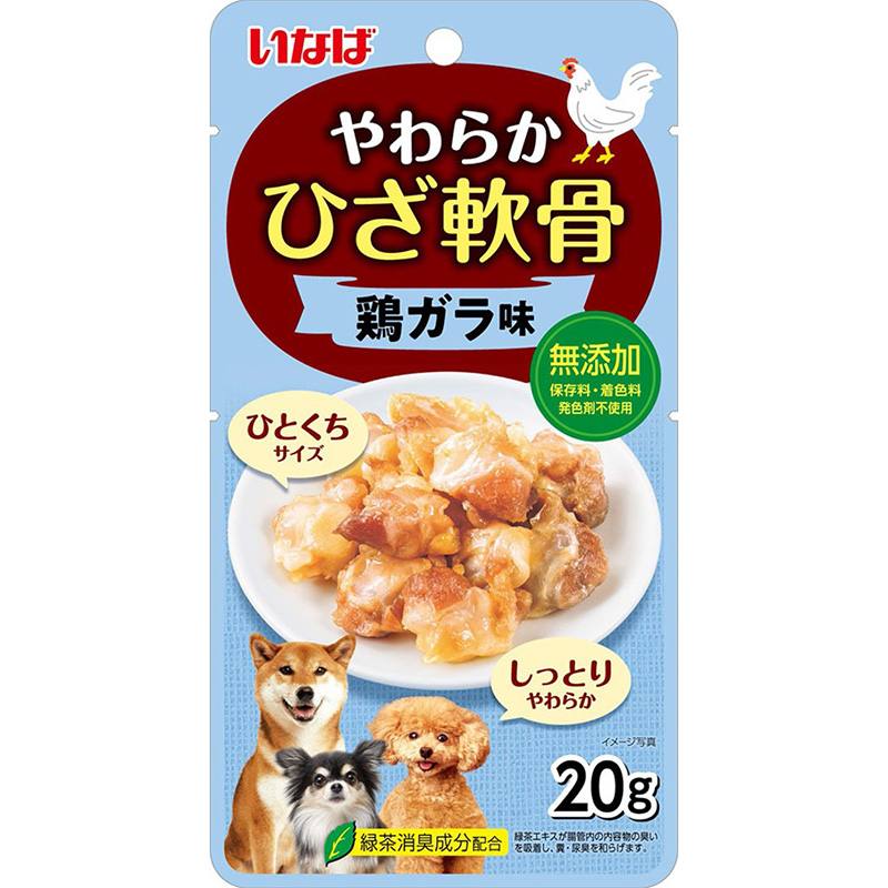 ［いなばペットフード］やわらか ひざ軟骨 鶏ガラ味 20g