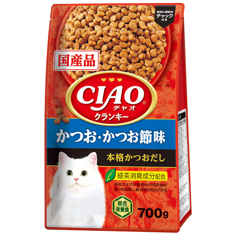 ［いなばペットフード］CIAOクランキー かつお・かつお節味 本格かつおだし 700g　【5月特価】