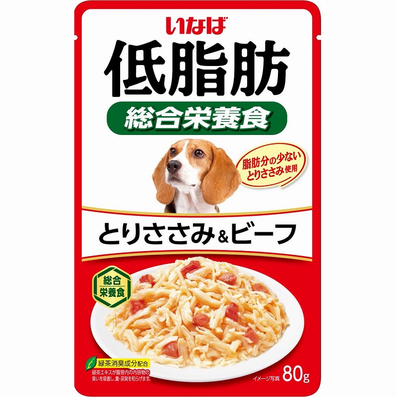 ［いなばペットフード］いなば 低脂肪 とりささみ＆ビーフ 80g