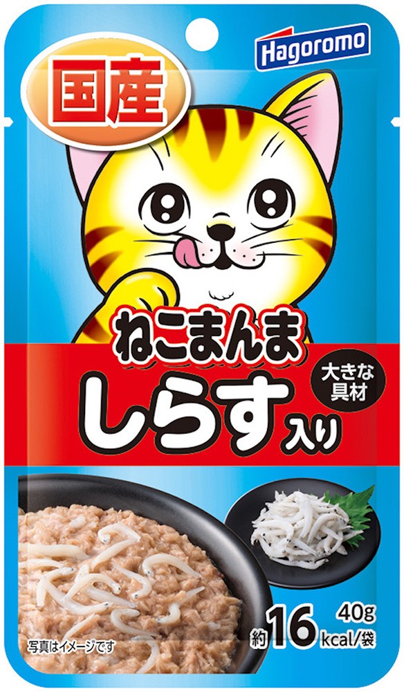 [はごろもフーズ] ねこまんまパウチ しらす入り 40g