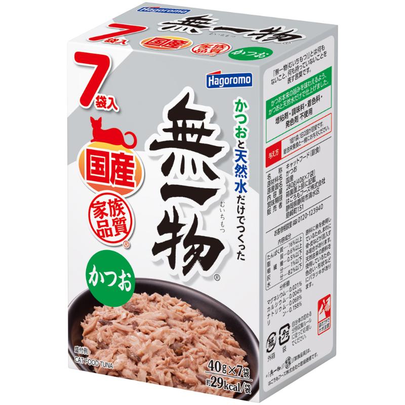 ［はごろもフーズ］無一物パウチ かつお 40g×7個パック