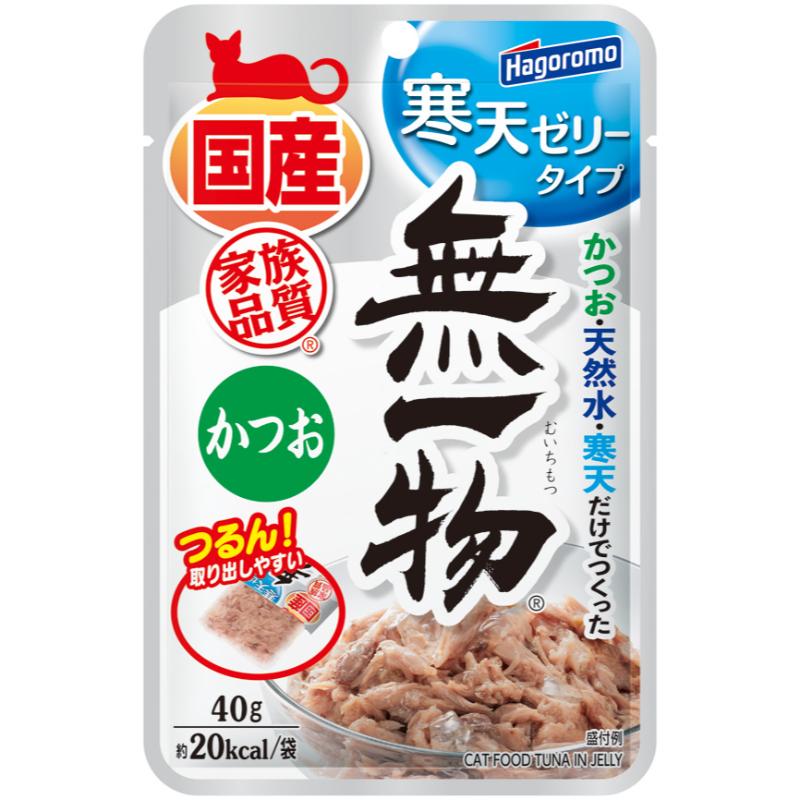 ［はごろもフーズ］無一物パウチ 寒天ゼリータイプ かつお 40g