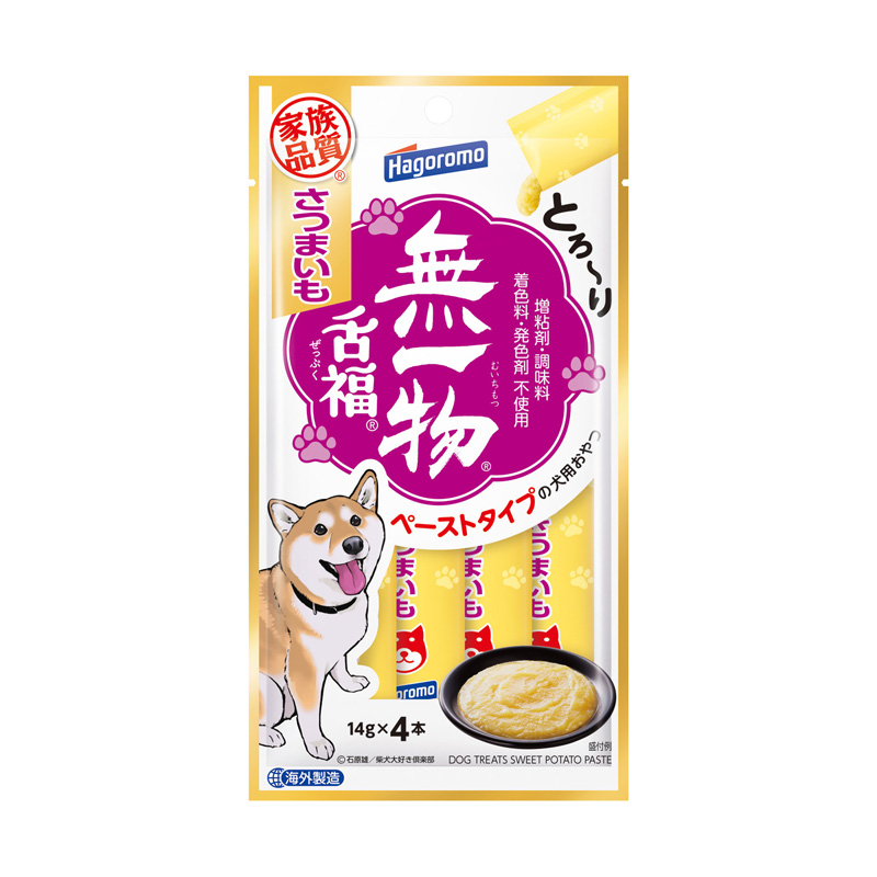［はごろもフーズ］愛犬用無一物 舌福 さつまいも 14g×4本