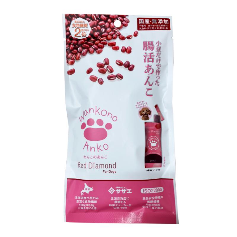 ［サザエフーズ］腸活あんこ レッドダイヤモンド わんこのあんこ 4本入
