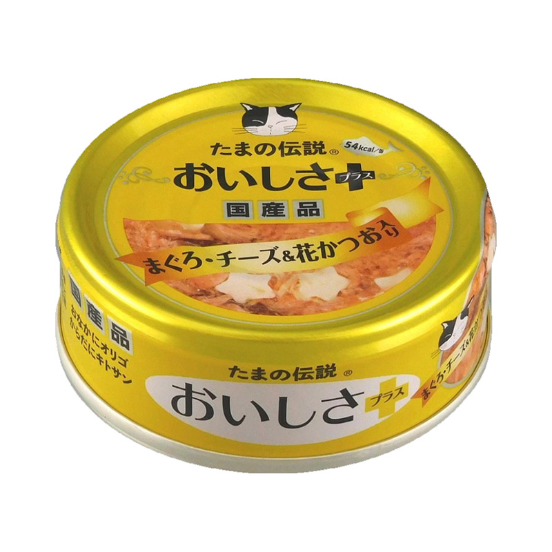 ［STIサンヨー(直送)］たまの伝説 おいしさプラスまぐろチーズ＆花かつお 70g ※メーカー直送となります ※発注単位・最低発注数量(混載20ケース以上)にご注意下さい