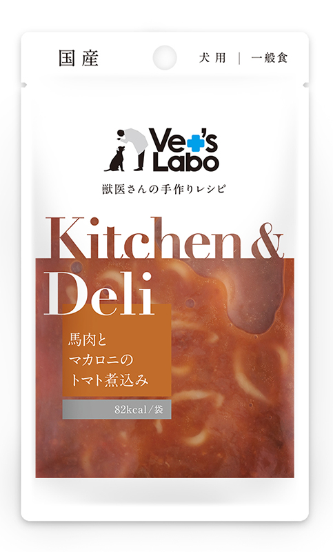 [ジャパンペットコミュニケーションズ] Kitchen & Deli 馬肉とマカロニのトマト煮込み 80g