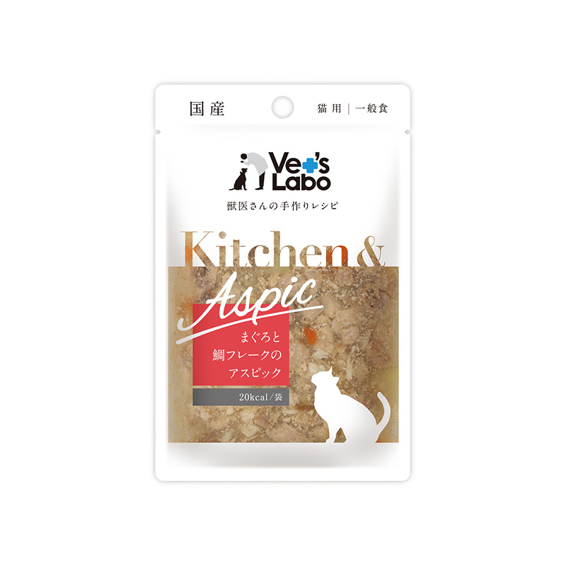 [ジャパンペットコミュニケーションズ] Kitchen & Aspic まぐろと鯛フレークのアスピック 40g