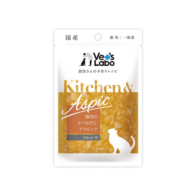 [ジャパンペットコミュニケーションズ] Kitchen & Aspic 鶏肉のかつおだしアスピック 40g