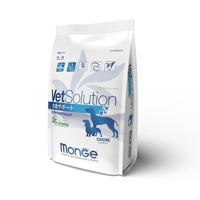 ［ジャパンペットコミュニケーションズ(直送)］VetSolution 犬用皮膚サポート3kg ＜ペット専門店商材＞ ※販売承認登録制 ※メーカー直送 ※発注単位・最低発注数量(混載2ケース以上)にご注意下さい