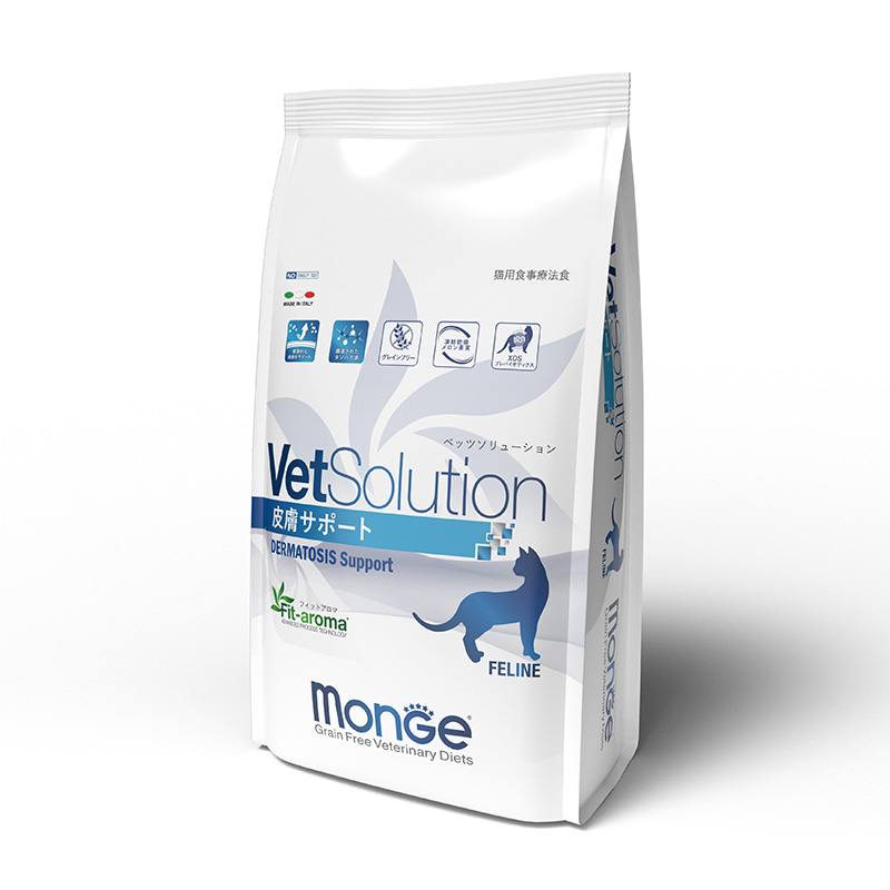 ［ジャパンペットコミュニケーションズ(直送)］VetSolution 猫用皮膚サポート 2kg ＜ペット専門店商材＞ ※販売承認登録制 ※メーカー直送 ※発注単位・最低発注数量(混載2ケース以上)にご注意下さい