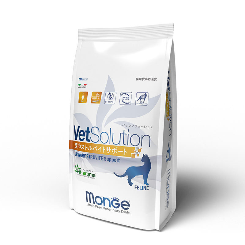 ［ジャパンペットコミュニケーションズ(直送)］VetSolution 猫用尿中ストルバイトサポート 2kg ＜ペット専門店商材＞ ※販売承認登録制 ※メーカー直送 ※発注単位・最低発注数量(混載2ケース以上)にご注意下さい