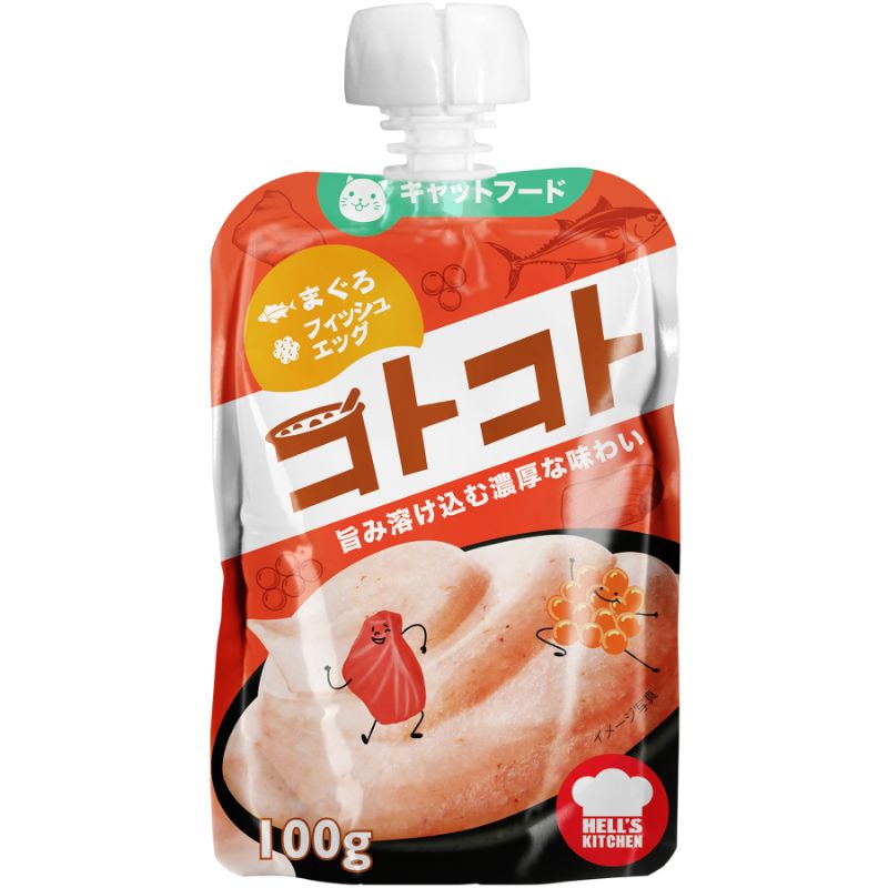 ［F＆Bell］コトコトパウチ まぐろ＆フィッシュエッグ 100g