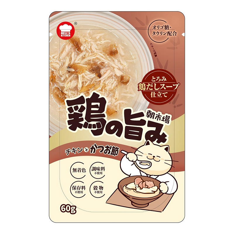 ［F&Bell］朝市場 鶏の旨み 鶏だしスープ チキンとかつお節 60g