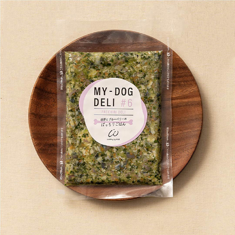 [ラテルWAN-DELI-TOKYO(直送)] MY-DOG DELI  ＃6 砂肝とブルーベリーのぱっちりごはん 100g ※要冷凍 ※メーカー直送 ＜専門店商材＞