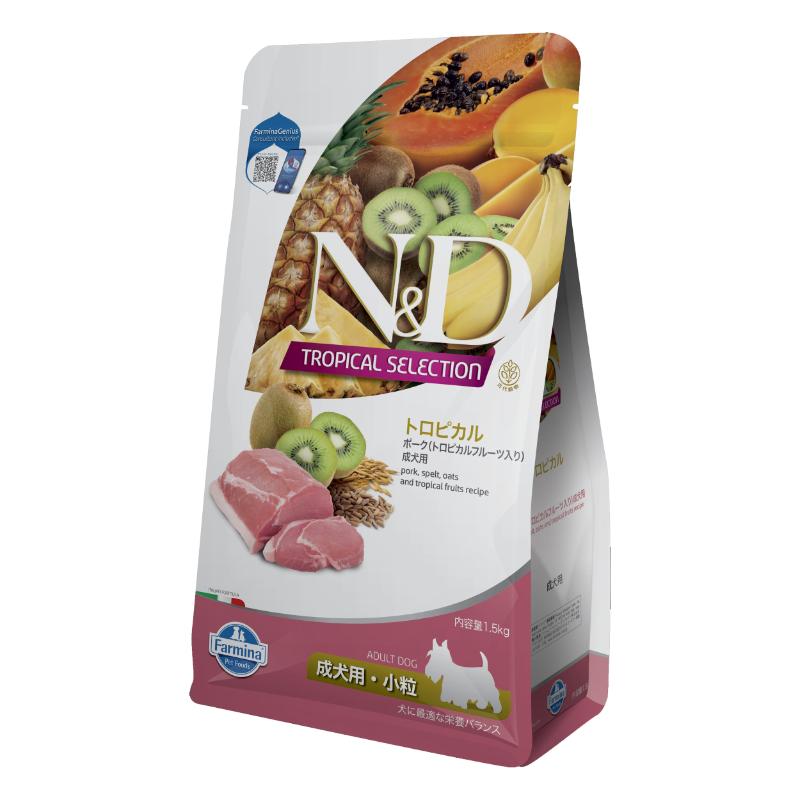 [ファルミナペットフーズ･ジャパン]N&D トロピカル ポーク(トロピカルフルーツ入り)成犬用 1.5kg