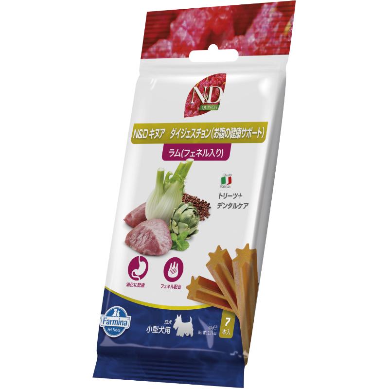 ［ファルミナペットフーズ・ジャパン］N＆D トリーツ キヌアダイジェスチョン(お腹の健康サポート) 60g×7本