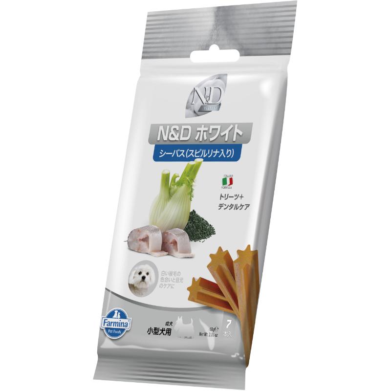 ［ファルミナペットフーズ・ジャパン］N＆D トリーツ ホワイト シーバス(スピルリナ入り) 60g×7本
