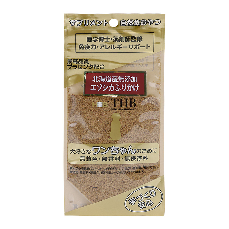 ［THB JAPAN］豚プラセンタエゾシカふりかけ 30ｇ 【犬用】＜ペット専門店商材＞ ●通販サイト掲載販売不可