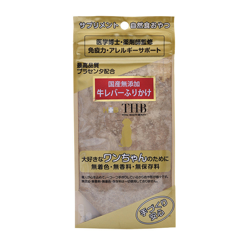 ［THB JAPAN］豚プラセンタ牛レバーふりかけ 40ｇ 【犬用】＜ペット専門店商材＞ ●通販サイト掲載販売不可