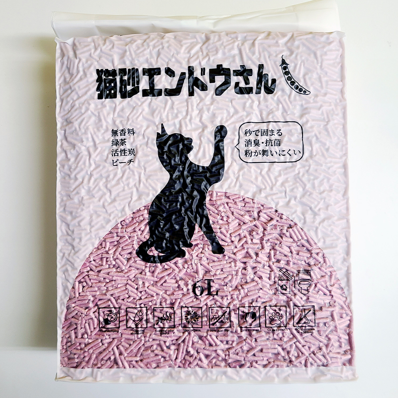 [ペティファーム(直送)] 猫砂エンドウさん ピーチ  ※発注単位・最低ご購入金額にご注意下さい。