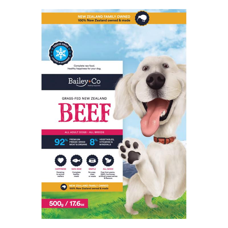 ［からだ想い］ベイリーコー フリーズドライ コンプリート ビーフ 犬用 500g
