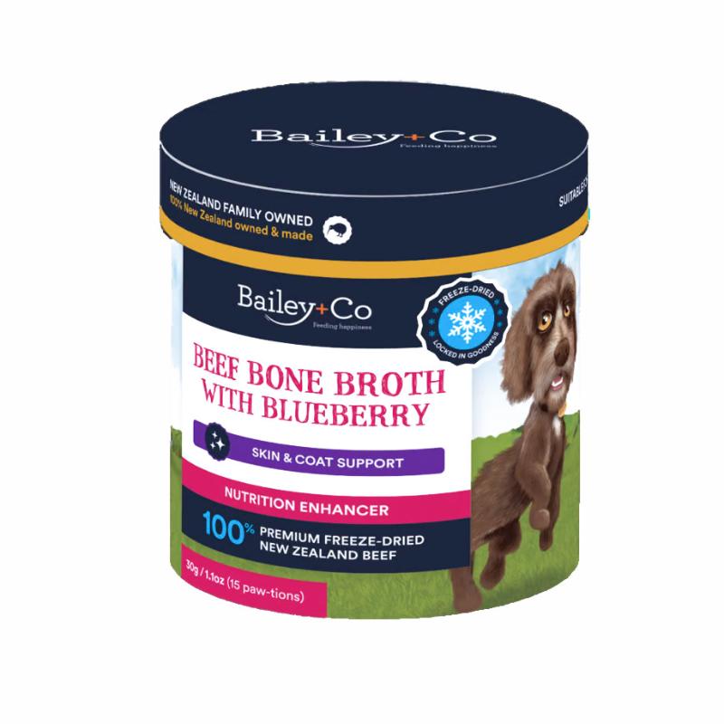 ［からだ想い］ベイリーコー フリーズドライ ビーフボーンブロス ブルーベリー 30g