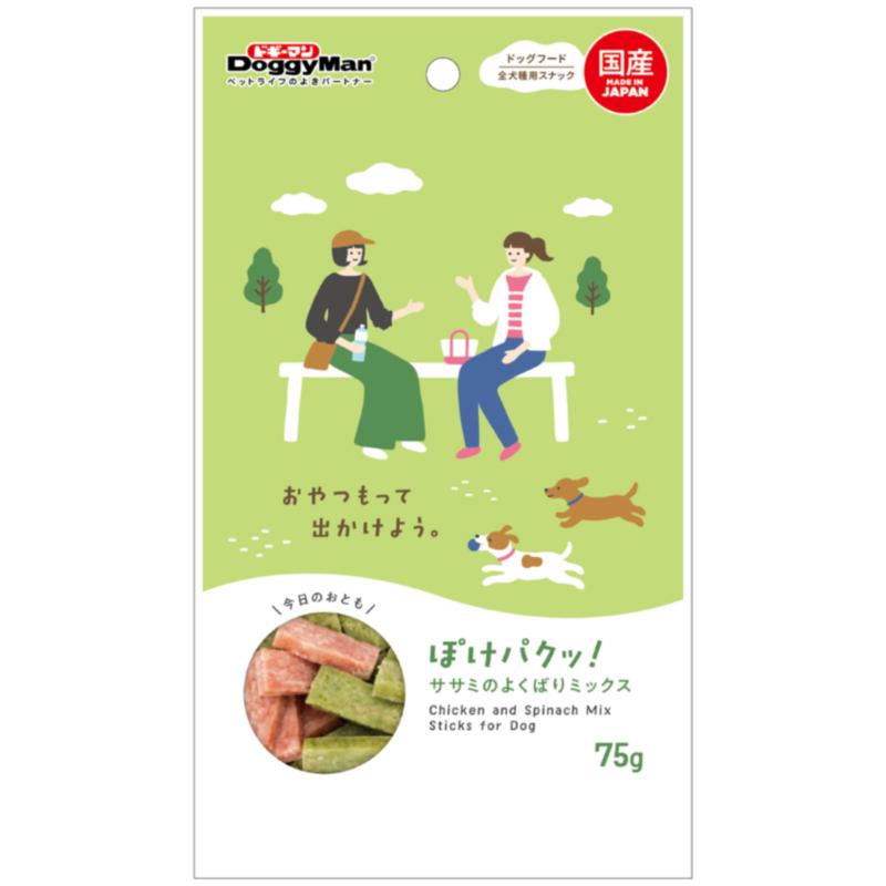 ［ドギーマンハヤシ］ぽけパクッ！ ササミのよくばりミックス 75g